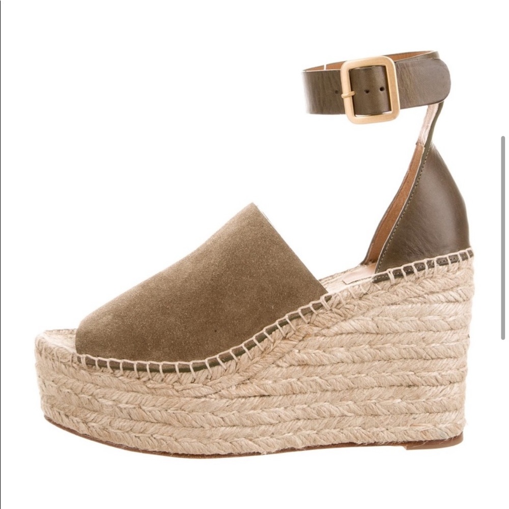 Cholé Suede Espadrille Wedges